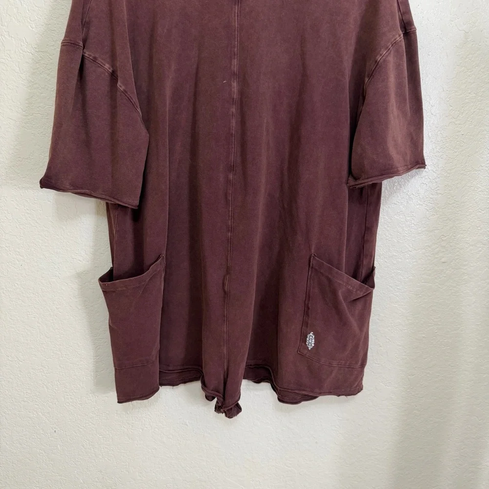 New Free People x FP Movement hot shot tee romper - Picture 7 of 11